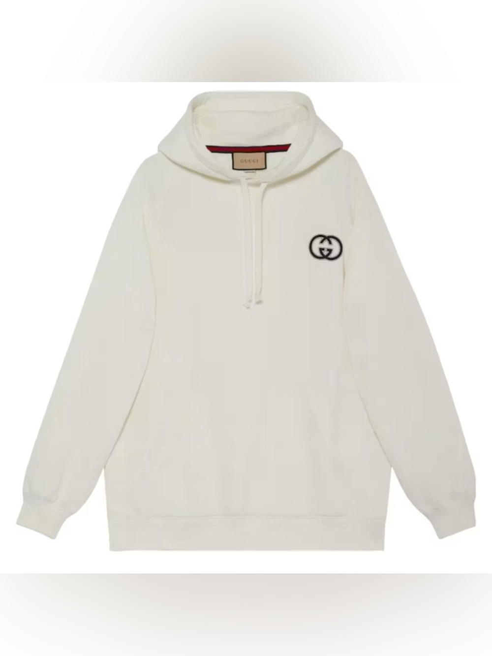 Gucci embroidered interlocking G logo hoodie size
XXXL made in Italy